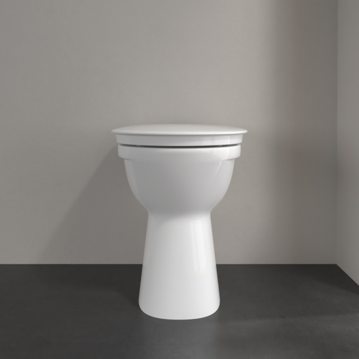 Villeroy&Boch Vicare Унитаз 36х49х46см., напольный, горизонтальный смыв (с полкой), DirectFlush, цвет: альпийский белый