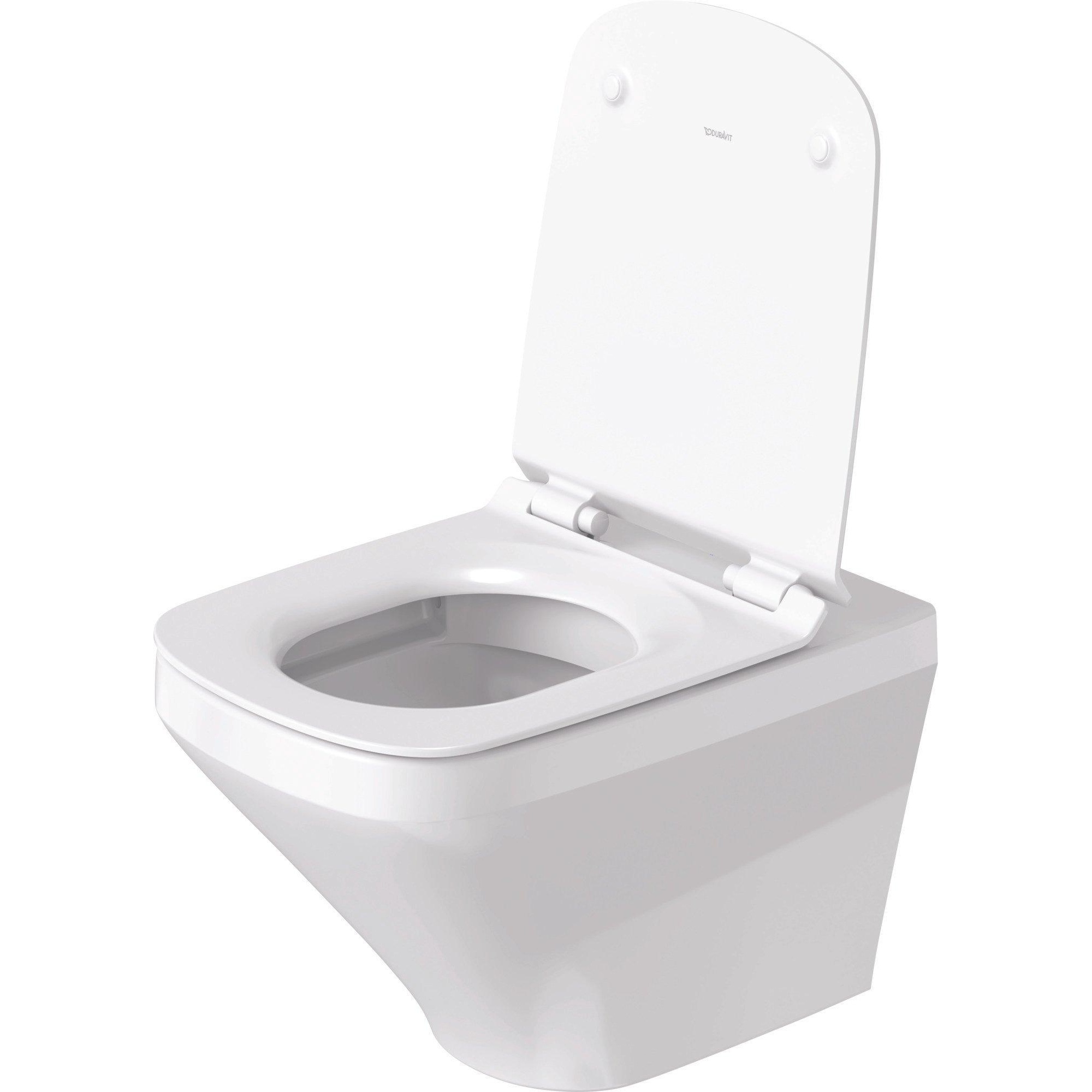 Duravit DuraStyle Комплект: подвесной унитаз Rimless 255109 37х54 см.+ сиденье с автоматическим закрыванием 006739,
