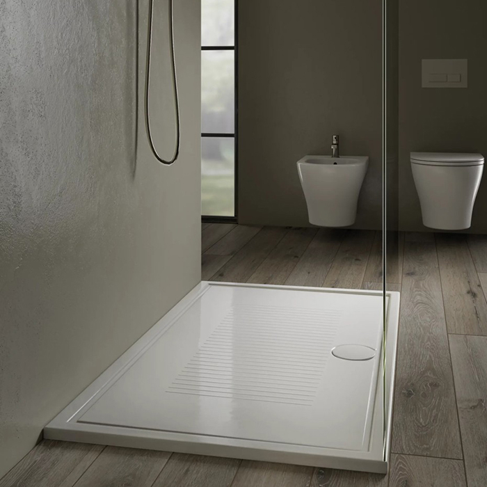 Hatria LIF H3 Поддон керамический 140x80см., цвет: белый