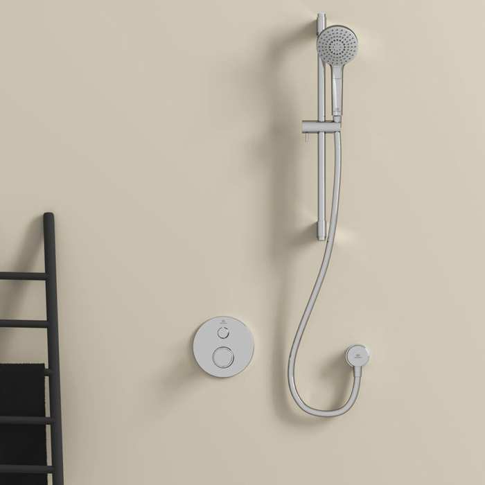 Ideal Standard Ceratherm T100 Смеситель для душа, встраиваемый, термостатический, для монтажа с комплектом EASY-BOX A1000NU, цвет: хром