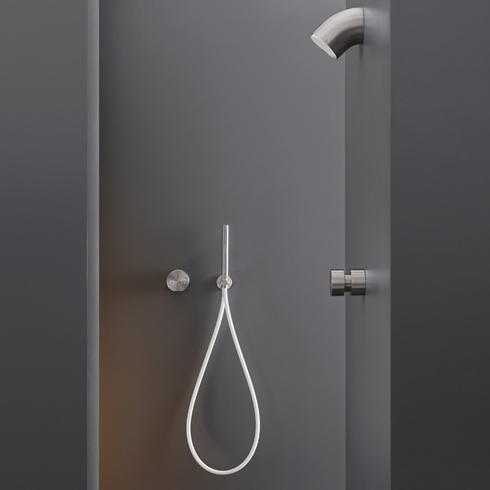 CEA Design NEUTRA Смеситель для раковины, настенный, цвет: нержавеющая сталь