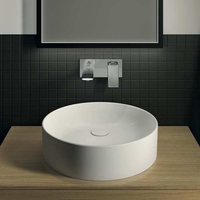 Ideal Standard Conca Раковина 45х12см., накладная, без отв., круглая, с крепежом, цвет: белый матовый