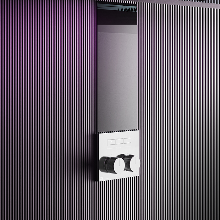 Gessi Hi-Fi Смеситель для душа, с включением до 2 источников одновременно , цвет: хром