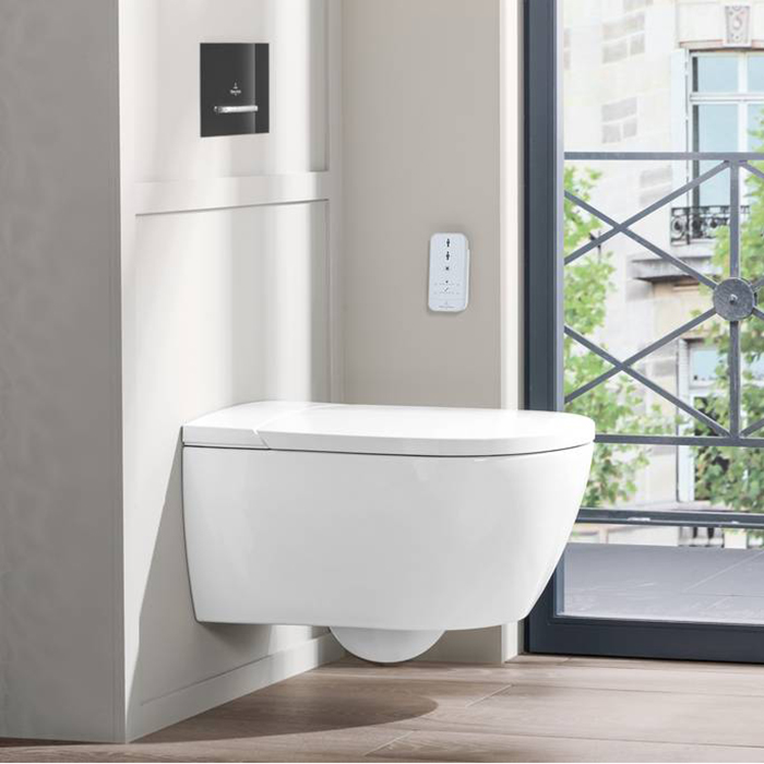 Villeroy&Boch ViClean-I 100 Унитаз-биде подвесной 38.5x59.5 см, безободковый, с антигрязевым покрытием CeramicPlus, цвет: белый