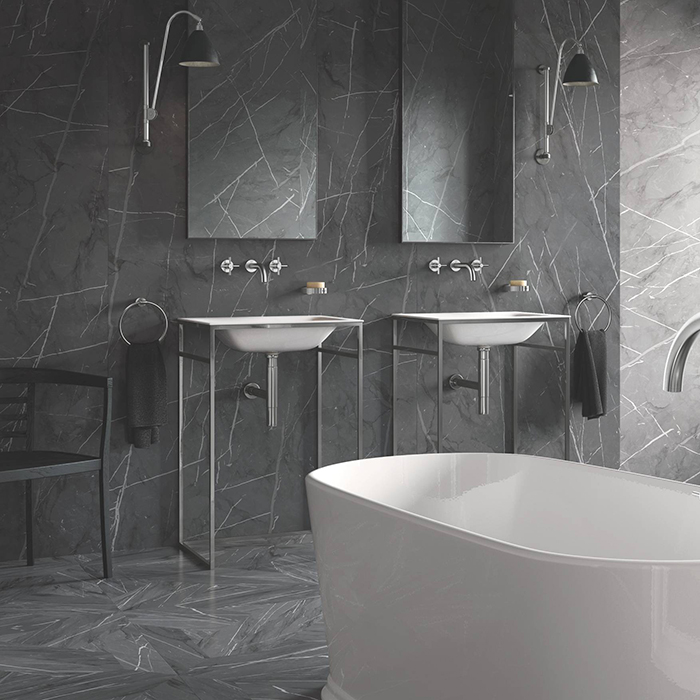 Grohe Grohtherm SmartControl Смеситель для ванны/душа, встраиваемый, термостатический, цвет: supersteel