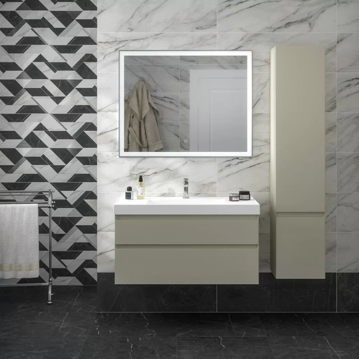 Kerama Marazzi Cubo Тумба 97.8х47х47.5см., подвесная, с ящиками, цвет: лимо матовый