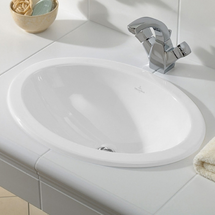 Villeroy&Boch Loop Friends Раковина 50.5х36 см, без отв., с переливом, с антигрязевым покрытием CeramicPlus, цвет: белый