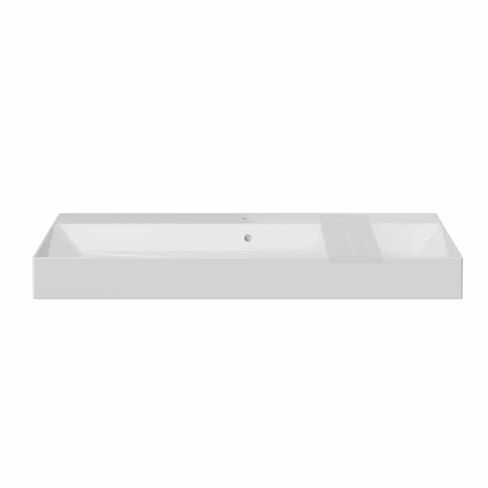 Kerama Marazzi Grande Раковина подвесная 119.5х18см., без отв., цвет: белый глянцевый