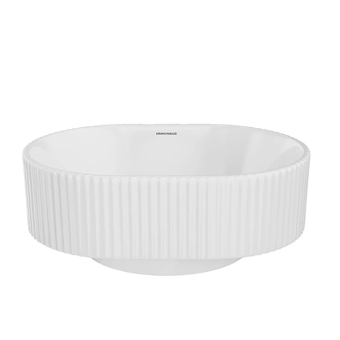 Kerama Marazzi ArtBasin Sabbia Раковина накладная 50.5х36.6см., без отв., цвет: белый глянцевый