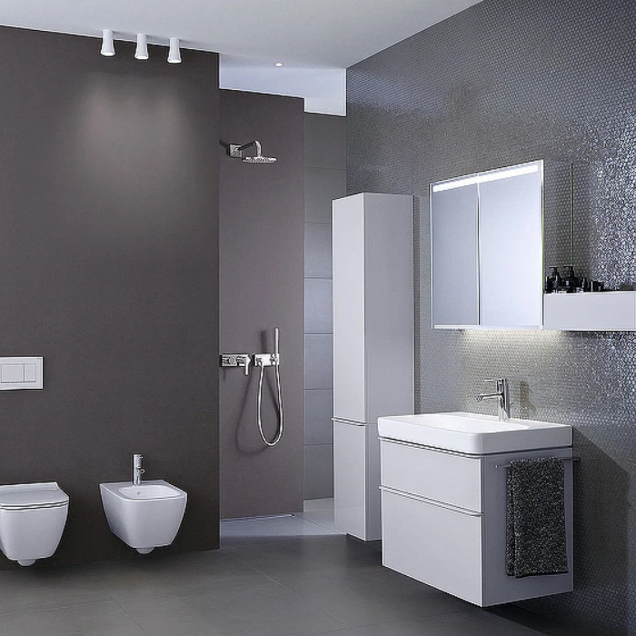Geberit Smyle Square Раковина 75x48см., подвесная, 1 отв., цвет: белый