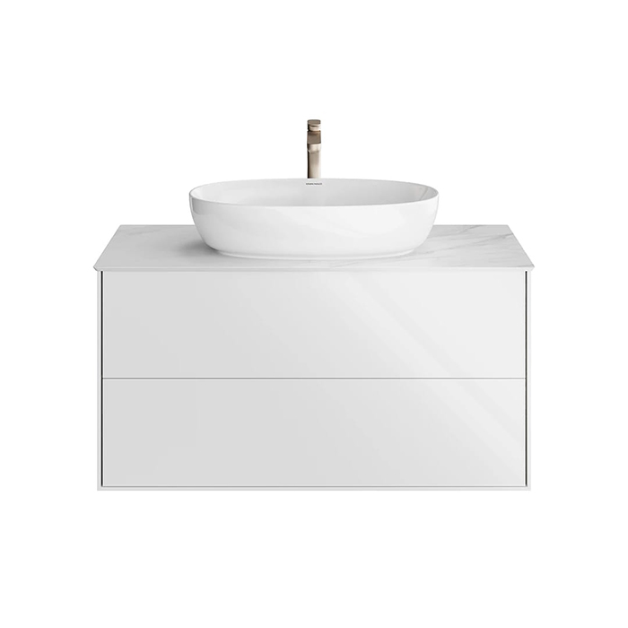 Kerama Marazzi Plaza Modern Тумба 100x48см., подвесная, 2 ящика, цвет: белый 