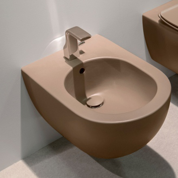 Flaminia MINIAPP Биде подвесное 48.5x36xh27см, 1 отв. под смеситель, цвет: матовый fango