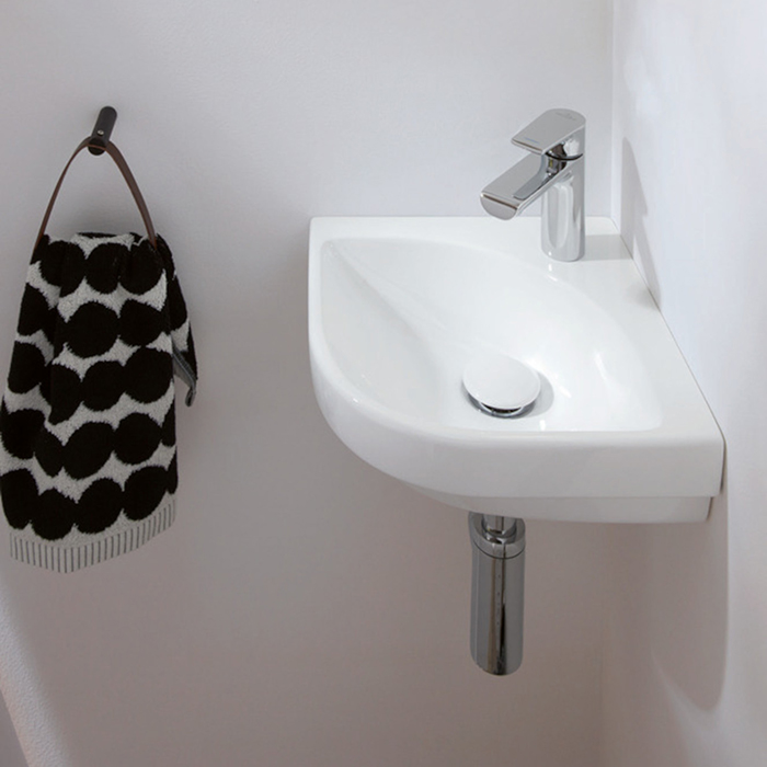 Villeroy&Boch Subway 3.0 Раковина 32х32х14.5см., 1 отв., подвесная, CeramicPlus, без перелива, цвет: белый камень