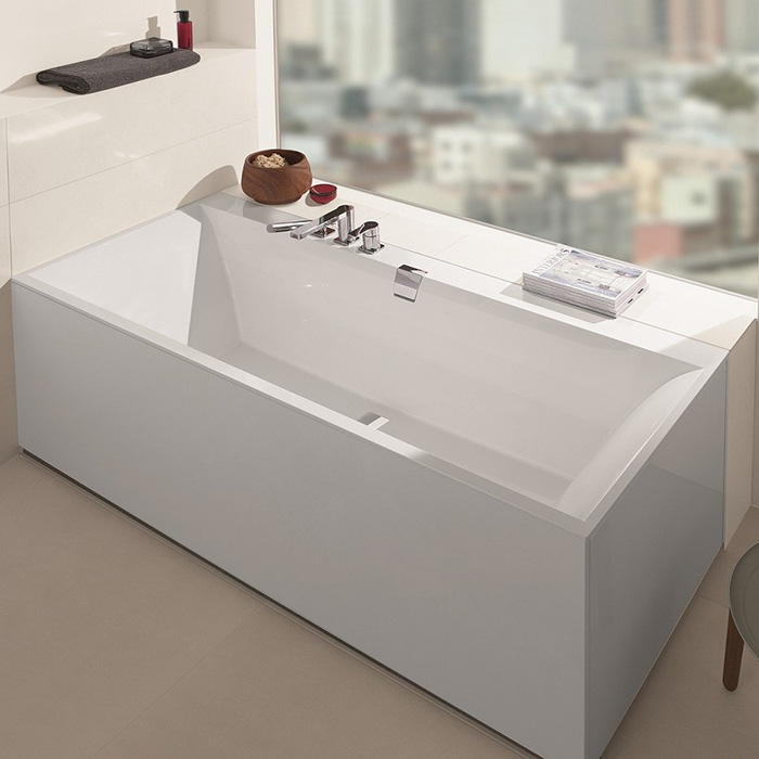 Villeroy&Boch Squaro Edge 12 Ванна 180х80х45см., встраиваемая, прямоугольная, цвет: белый