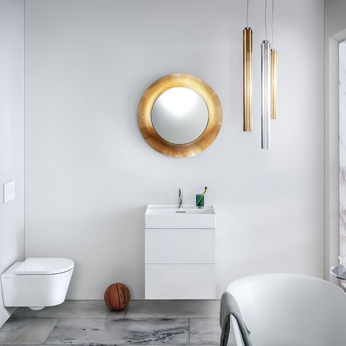 Laufen Kartell Зеркало круглое d=78см, настенное, без подсветки, цвет: медь