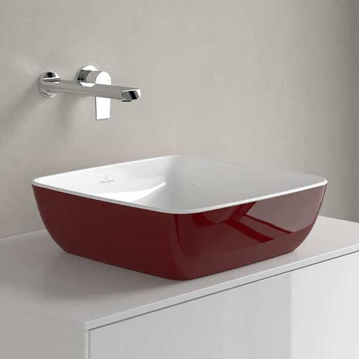 Villeroy&Boch Artis Раковина 41x41x13см., накладная, цвет: Bordeaux