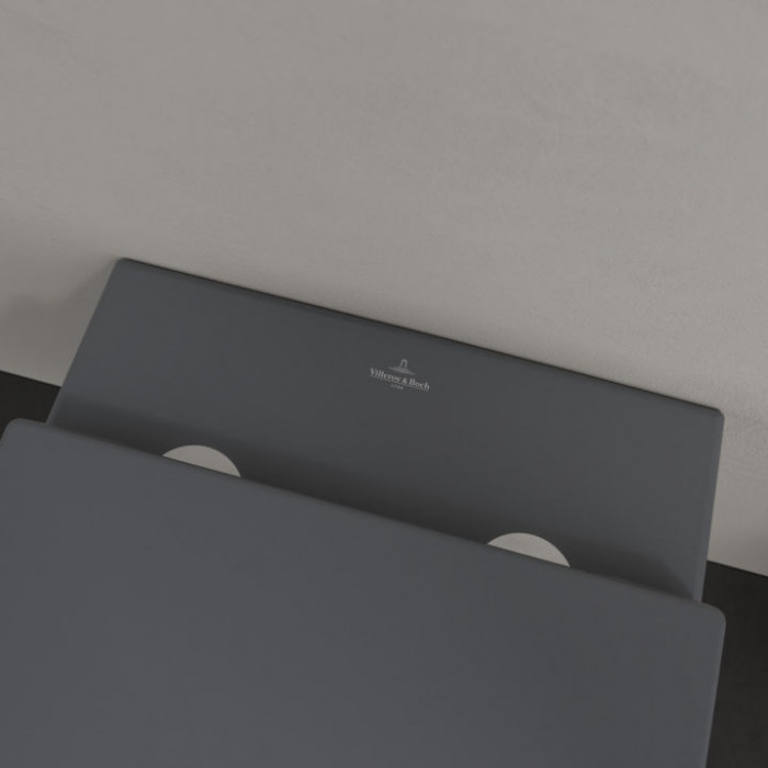 Villeroy&Boch Subway 2.0 Унитаз 37х56х36.5см., подвесной, DirectFlush, CeramicPlus, цвет: Graphite