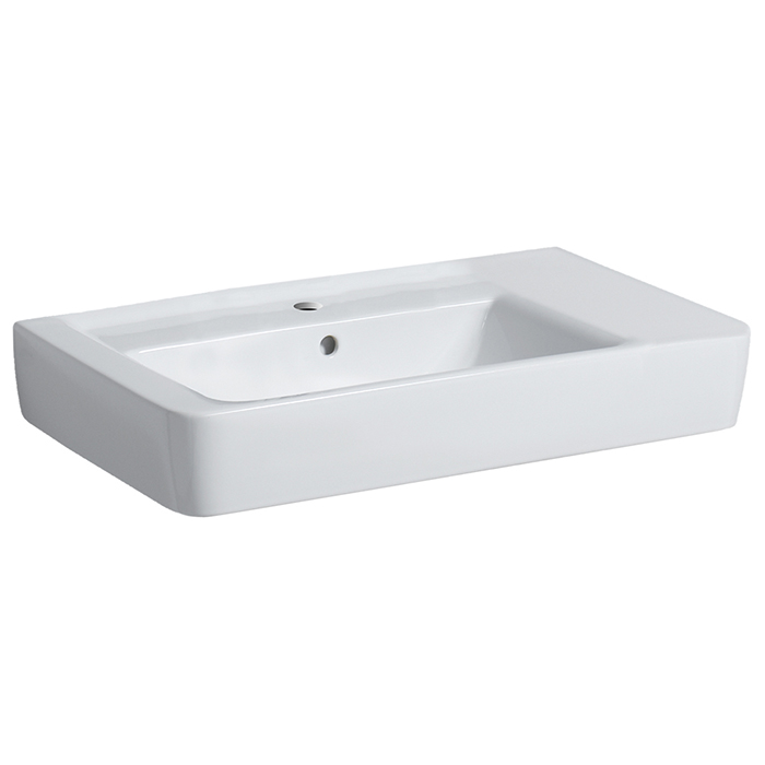 Geberit Renova Nr.1 Plan Раковина 75x48см., подвесная, 1 отв., цвет: белый