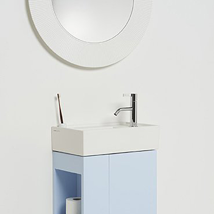 Laufen Kartell Зеркало круглое d=78см, настенное, без подсветки, цвет: белый