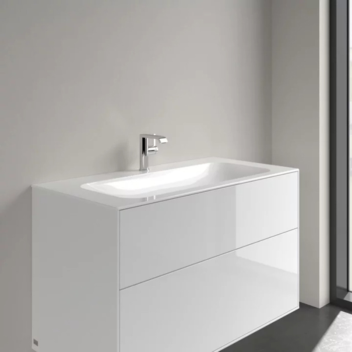 Villeroy Boch Finion Раковина встраиваемая 100х50см., с 1 отв., с антигрязевым покрытием CeramicPlus, цвет: альпийский белый