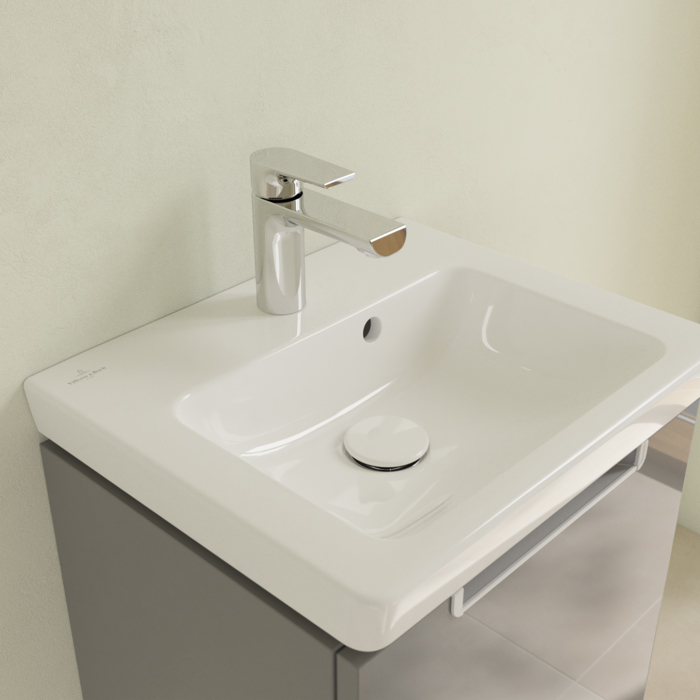 Villeroy&Boch Subway 2.0 Раковина 45х37 см, 1 отв., с переливом, цвет: белый