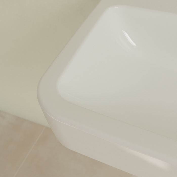 Villeroy&Boch O.novo раковина 60x46x17.5см., без отв., подвесная, без перелива, цвет: альпийский белый
