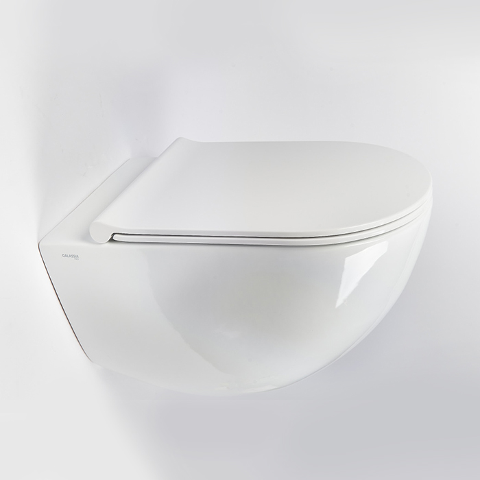 Galassia Dream Унитаз подвесной 56x36см., безободковый RIM, цвет: белый