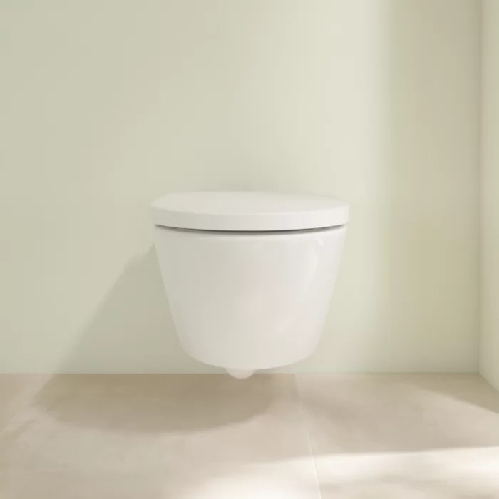 Villeroy&Boch Subway 3 Унитаз 37х56х36см., подвесной, безободковый, SoftClosing, цвет: альпийский белый
