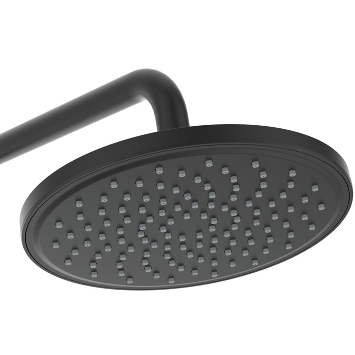 Ideal Standard IdealRain Cerafine O Душевая система с настенным смесителем, верхним душем Ø20см., держателем, лейкой для душа и шлангом 175см., цвет: черный матовый