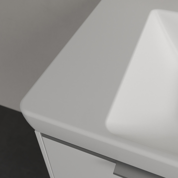 Villeroy&Boch Subway 3.0 Раковина 80х47х16.5см., без отв., подвесная, CeramicPlus, без перелива, цвет: белый камень