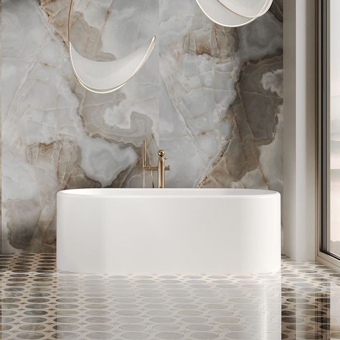 Salini Perla Plus Ванна 170x80см., отдельностоящая, S-Sense, цвет: белый глянцевый