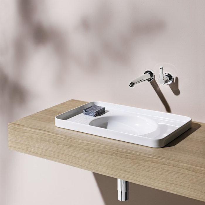 Laufen VAL Раковина 55х36х11.5 см, без отв., встрав. сверху, цвет: белый