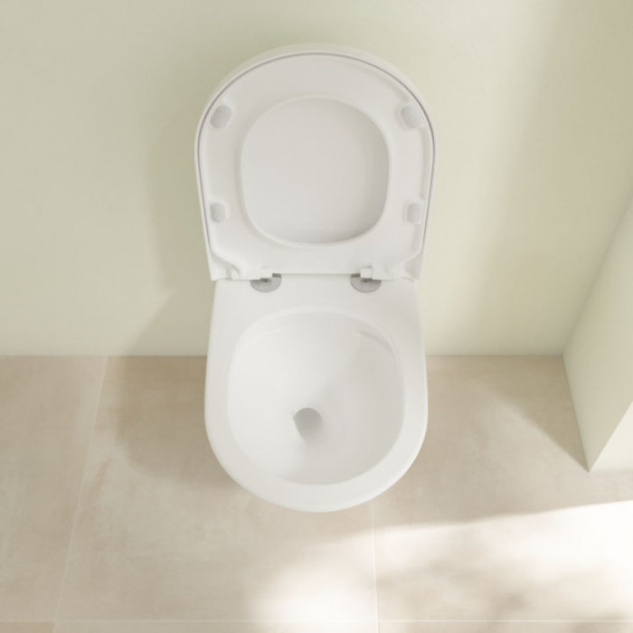 Villeroy&Boch Subway 3.0 Унитаз 37х56х36см., подвесной, TwistFlush, CeramicPlus, цвет: белый камень