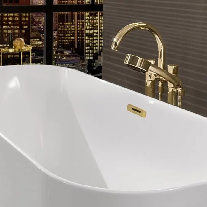 Villeroy&Boch Finion Ванна 170х70х62см., отдельностоящая, Quaryl®, цвет: альпийский белый/золото