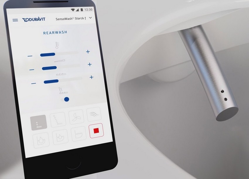 Duravit Starck F Plus — подвесной унитаз с функцией биде и системой SensoWash