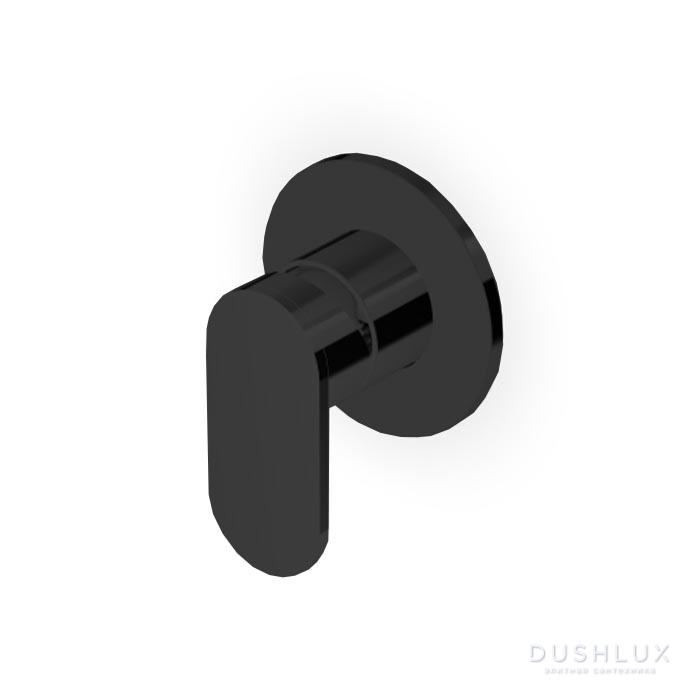 Фото Zucchetti Octo Смеситель для душа, встраиваемый, внешняя часть, цвет: Brushed Metal Black