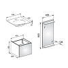 Keuco Edition 11 Комплект мебели 43.5x43.5x35 см, подвесной, цвет: фиолетовый