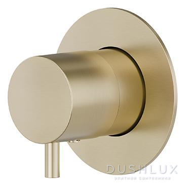 Фото Newform X-Steel 316 Смеситель для душа, встраиваемый, цвет: PVD Brushed pale gold