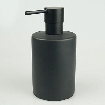 StilHaus Bucket Дозатор для жидкого мыла, настольный, керамический, цвет: черный матовый