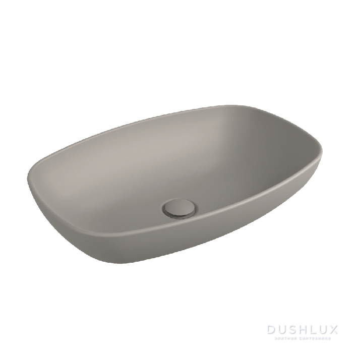 Фото Flaminia Nuda Раковина 60x39x14 см, без отв., накладная, цвет: cenere