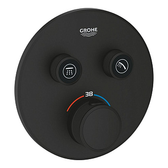 Grohe Grohtherm SmartControl Смеситель для душа, термостатический, цвет: фантомный чёрный