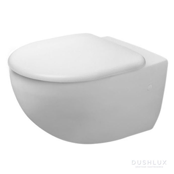 Фото Duravit Architec Унитаз подвесной 57.5x36.5см, безободковый, с вертикальным смывом, вкл. крепление Durafix, цвет: белый