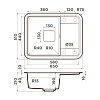 Omoikiri Tasogare 65 Кухонная мойка 65x19x51см.,встраиваемая, цвет: черный