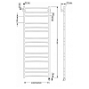 Secado Триада 3 Полотенцесушитель 60x120 см, электрический, цвет: бронза
