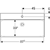 Geberit Xeno² Раковина 90х48см, с 1 отв., подвесная, цвет: белый
