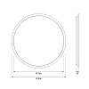 CEA Design ABACO Зеркало 80см., подвесное, круглое, с белой LED подсветкой 3000K, система защиты от запотевания, цвет: нержавеющая сталь