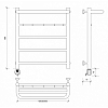 Secado Триада 1 КСП Полотенцесушитель 50x60 см, электрический, цвет: хром