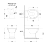 Devon&Devon Westminster Унитаз напольный 54,5x36,5см, цвет: белый