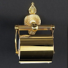 Cristal et Bronze Palmette cristal Держатель туалетной бумаги с крышкой, подвесной монтаж, цвет: золото