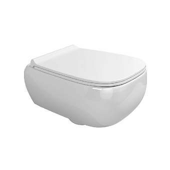 Flaminia Fluo Унитаз 54,5x41xh23см., подвесной, goclean, цвет: белый